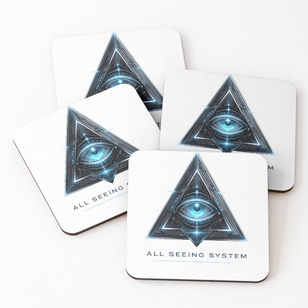 Item preview, All Seeing System Cyberpunk Techwear Illuminati Graphic Symbol designed and sold by Xemora.