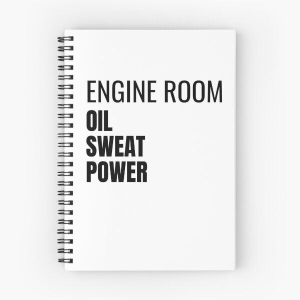 Item preview, Engine Room Oil Sweat Power (Black) designed and sold by ShipCrewNation.
