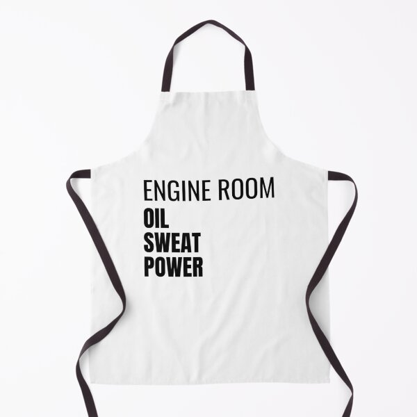 Item preview, Engine Room Oil Sweat Power (Black) designed and sold by ShipCrewNation.