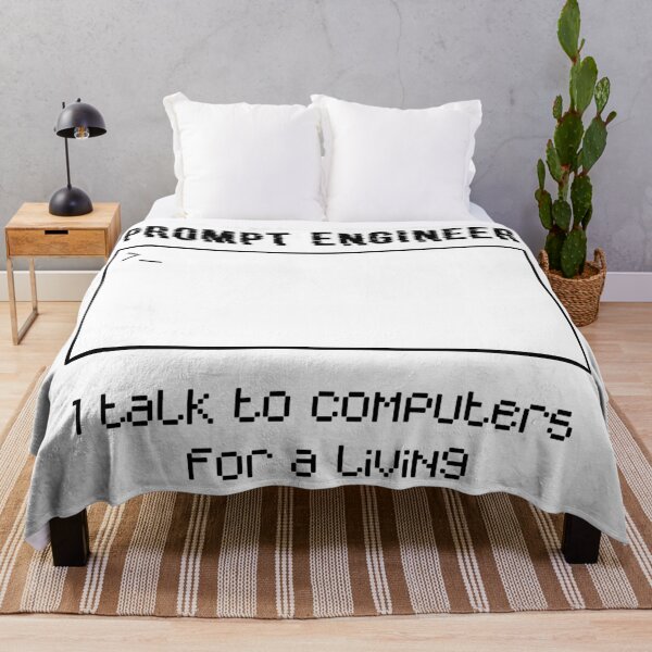 Item preview, (Blank ink) Prompt Engineer, I Talk To Computers For Money Terminal Design (white ink) designed and sold by Chadsonstore.