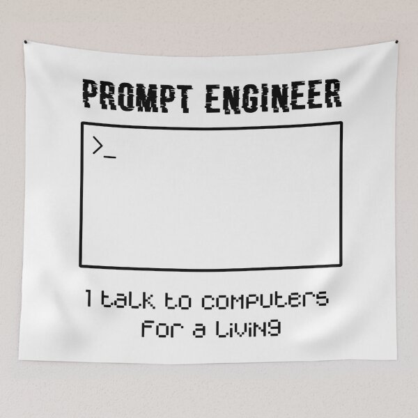 Item preview, (Blank ink) Prompt Engineer, I Talk To Computers For Money Terminal Design (white ink) designed and sold by Chadsonstore.