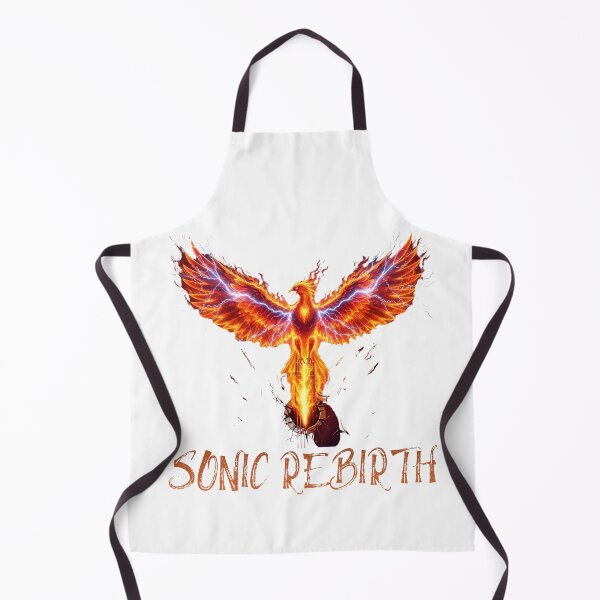 Item preview, Sonic Rebirth Phoenix Guitar – Electric Fire Bird Rock Illustration designed and sold by CrimsonChords.