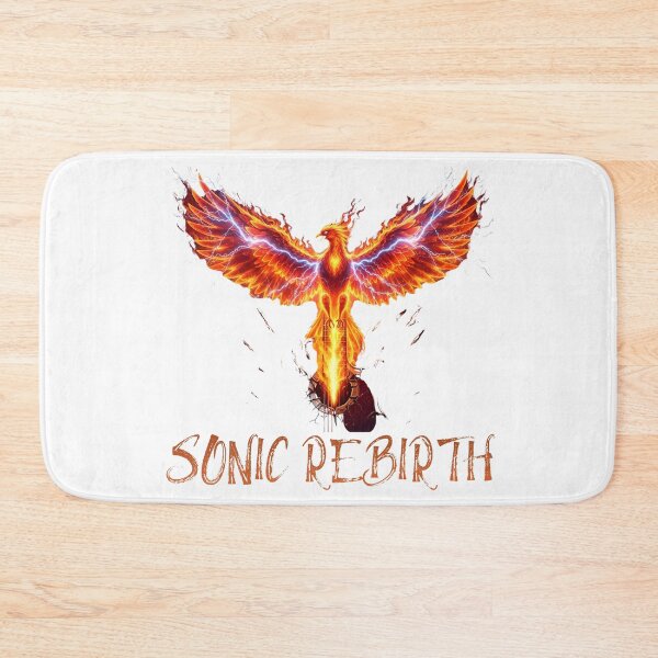 Item preview, Sonic Rebirth Phoenix Guitar – Electric Fire Bird Rock Illustration designed and sold by CrimsonChords.