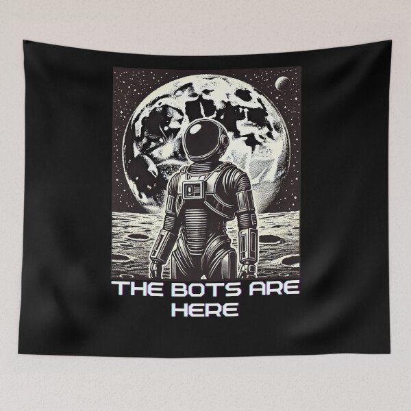 Item preview, Humanoid AI Robots Future Tech Design | The Bots Are Coming Futuristic Android Art designed and sold by TEEJAMBOREE.
