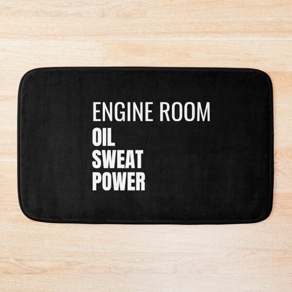 Item preview, Engine Room Oil Sweat Power (White) designed and sold by ShipCrewNation.