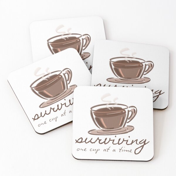 Item preview, Coffee - surviving one cup at a time designed and sold by bruise+blush.