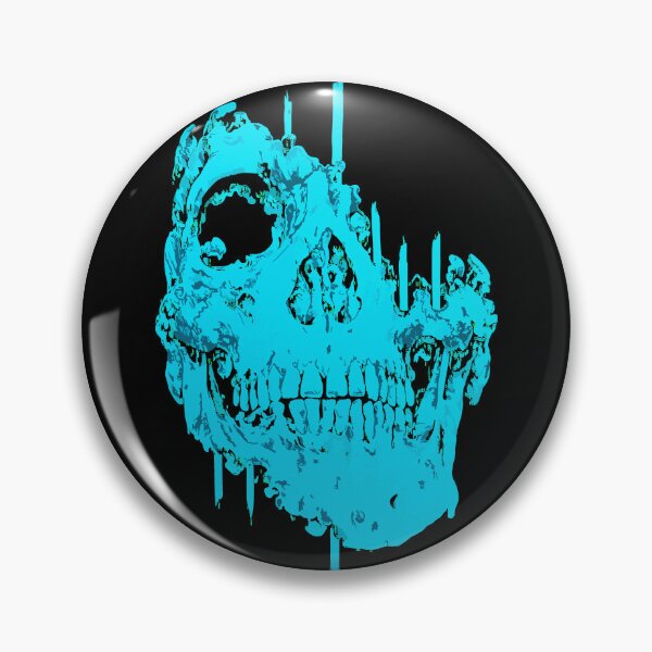 Item preview, Icy Blue Decaying Skull Dark Gothic Horror Art designed and sold by RamyGallery.