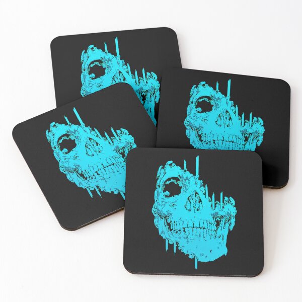 Item preview, Icy Blue Decaying Skull Dark Gothic Horror Art designed and sold by RamyGallery.