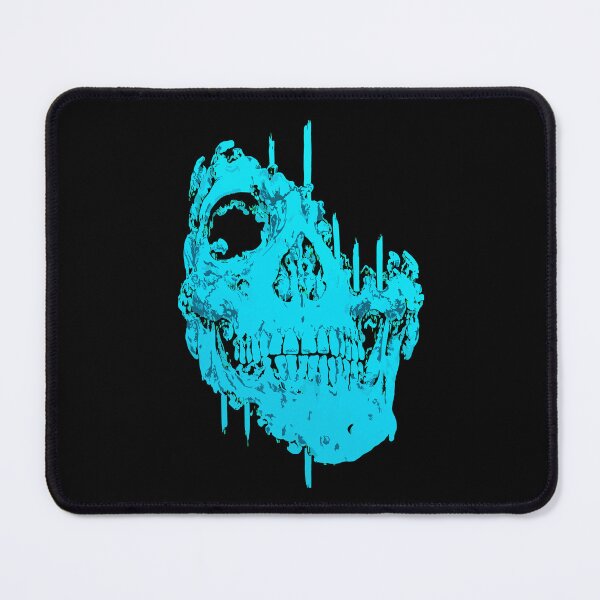 Item preview, Icy Blue Decaying Skull Dark Gothic Horror Art designed and sold by RamyGallery.