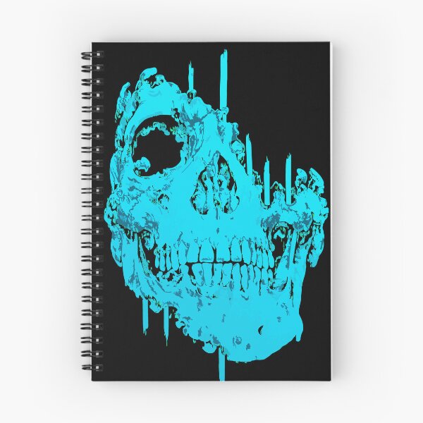 Item preview, Icy Blue Decaying Skull Dark Gothic Horror Art designed and sold by RamyGallery.