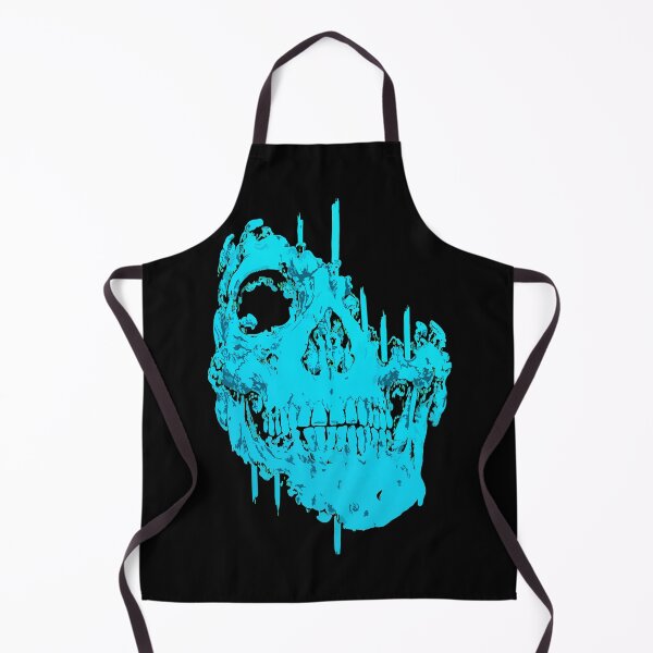 Item preview, Icy Blue Decaying Skull Dark Gothic Horror Art designed and sold by RamyGallery.
