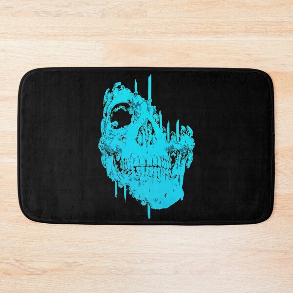 Item preview, Icy Blue Decaying Skull Dark Gothic Horror Art designed and sold by RamyGallery.
