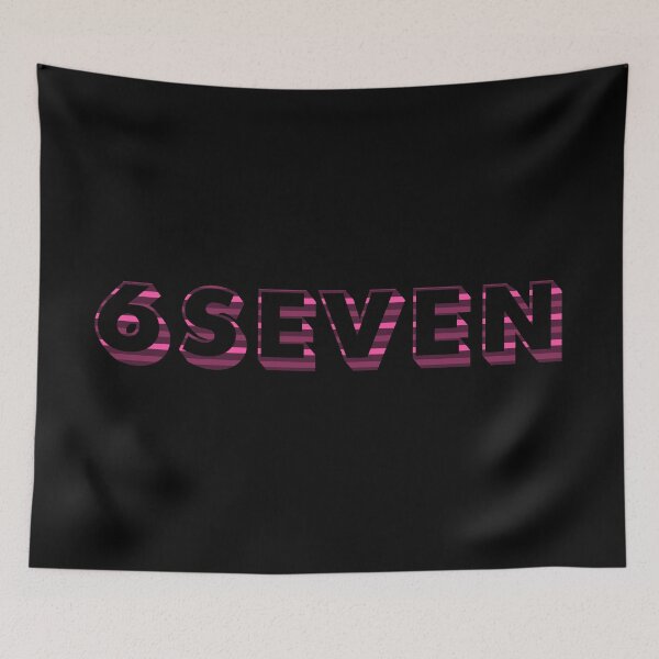 Item preview, Six seven 6 7 you get the idea and it is pink and stripey designed and sold by sandpaperdaisy.