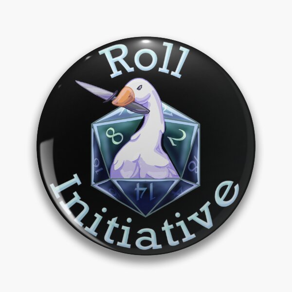 Item preview, Roll Initiative Goose - Dark Teal designed and sold by -Solarly-.