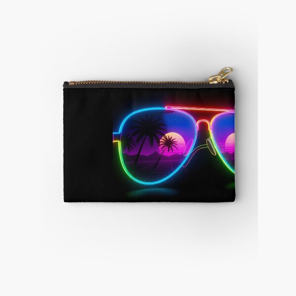 Item preview, Retrowave Aviator Sunglasses Synthwave Sunset Reflection designed and sold by powersunlight.