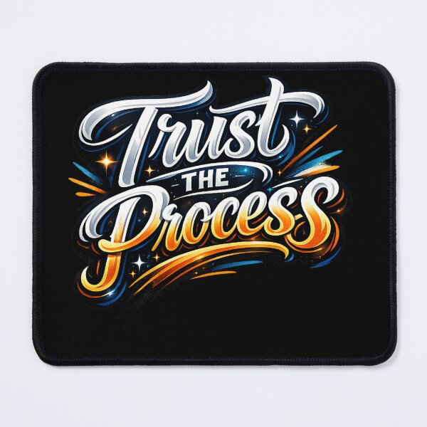Item preview, Trust the Process – Modern Hand Lettering Typography Design designed and sold by Newthingzy.