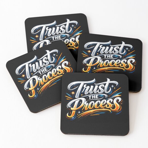 Item preview, Trust the Process – Modern Hand Lettering Typography Design designed and sold by Newthingzy.