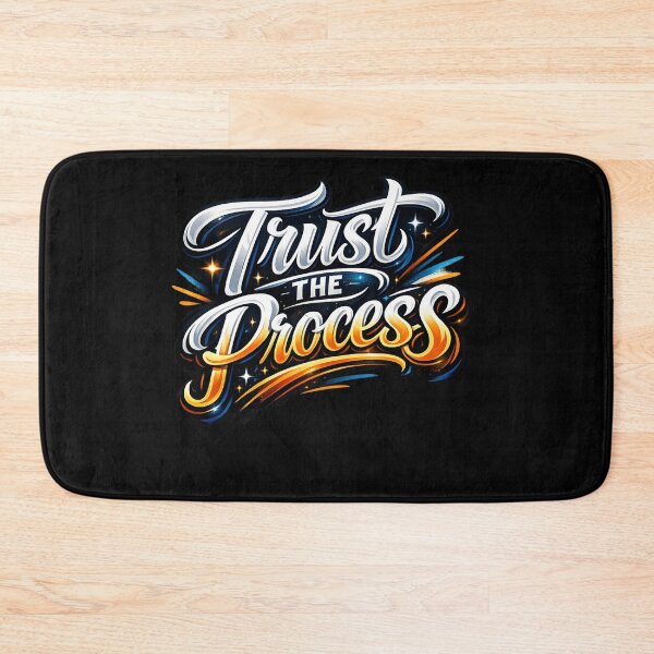 Item preview, Trust the Process – Modern Hand Lettering Typography Design designed and sold by Newthingzy.