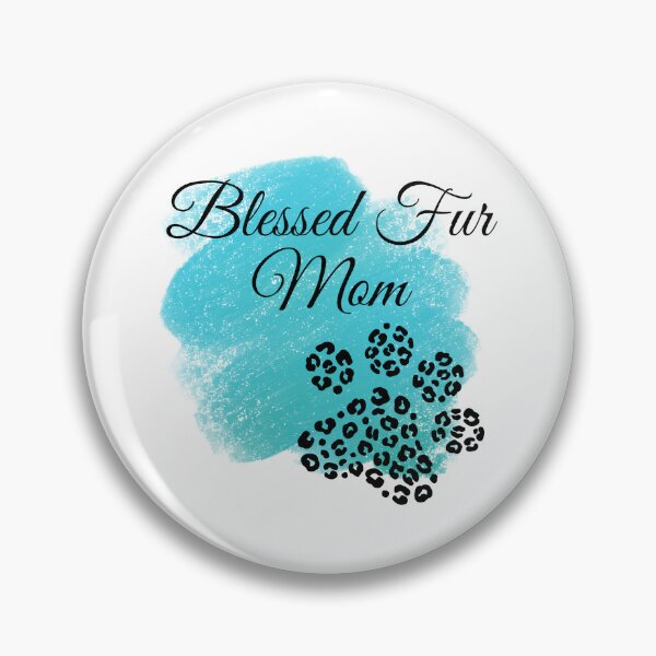 Item preview, Blessed Fur Mom Leopard Print Design with Teal Background designed and sold by JeweledDesigns.