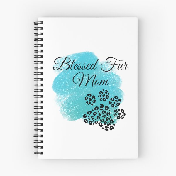 Item preview, Blessed Fur Mom Leopard Print Design with Teal Background designed and sold by JeweledDesigns.