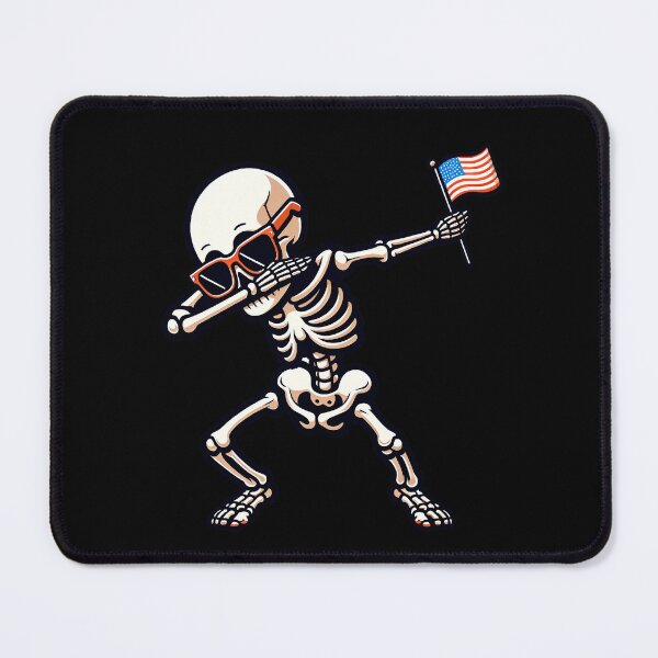 Item preview, Funny Skeleton Dabbing 4th July USA Flag America Boys Girls Kids designed and sold by rafaeltto.