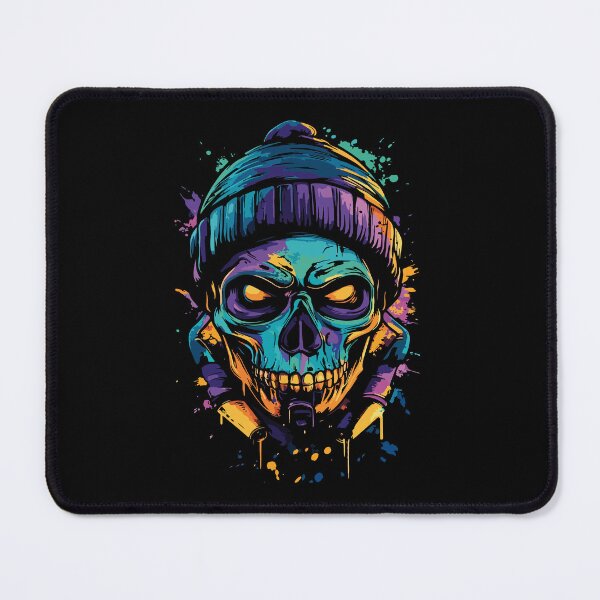 Item preview, Neon Skull with Beanie Street Art Graffiti Pop designed and sold by RamyGallery.