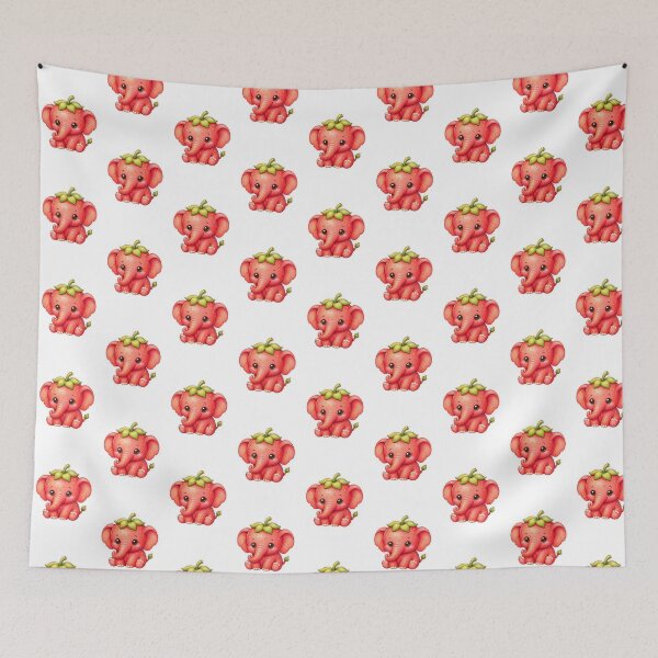 Item preview, Strawberry elephant designed and sold by Darcie Smith.