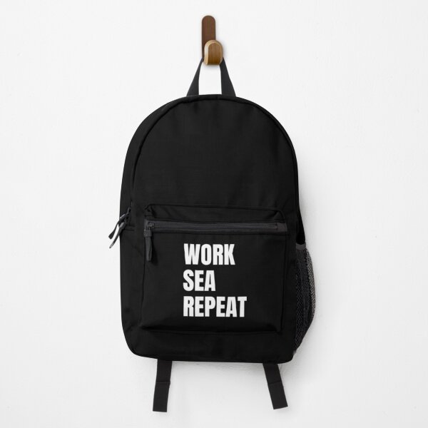 Item preview, Work Sea Repeat (White) designed and sold by ShipCrewNation.