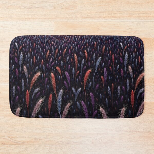 Item preview, Midnight Meadow – Dark Botanical Feather Grass Pattern designed and sold by M22--.