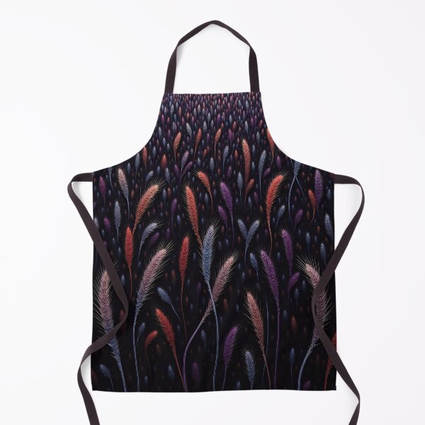 Item preview, Midnight Meadow – Dark Botanical Feather Grass Pattern designed and sold by M22--.