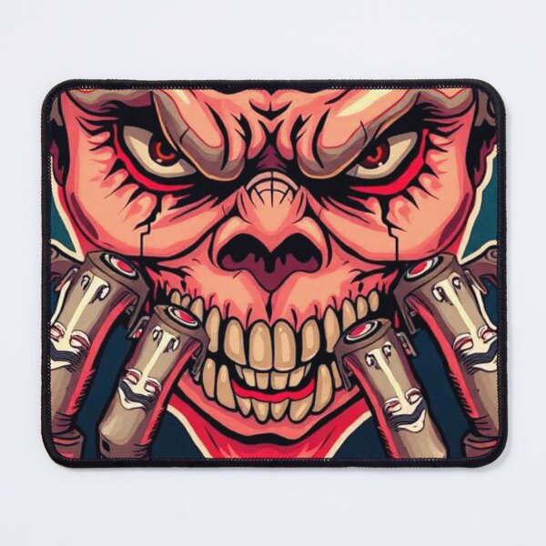 Item preview, Mechanical Demon Skull Cyberpunk Horror Art designed and sold by Flaynner's Forge .