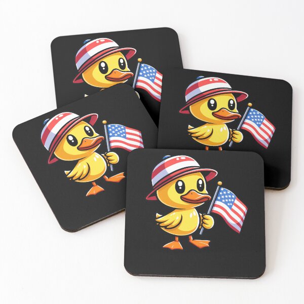 Item preview, Funny Yellow Duck 4th July Patriotic USA Flag America Boys Girls Kids designed and sold by rafaeltto.