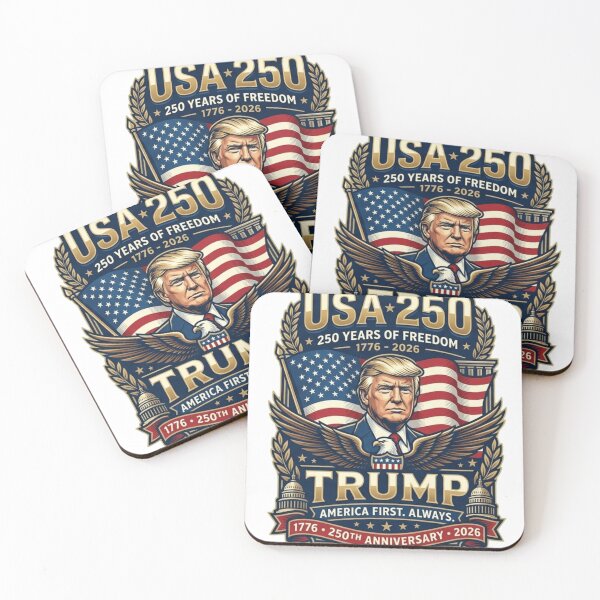 Item preview, Donald Trump USA 250 - 250 Years of Freedom 1776-2026 Patriotic Anniversary designed and sold by FarDesign.