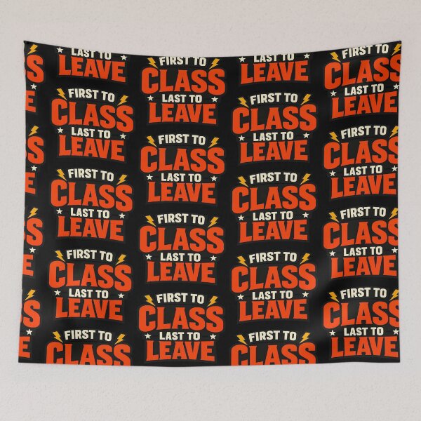 Item preview, First To Class Last To Leave Teacher Design designed and sold by TeeTimeTreasure.