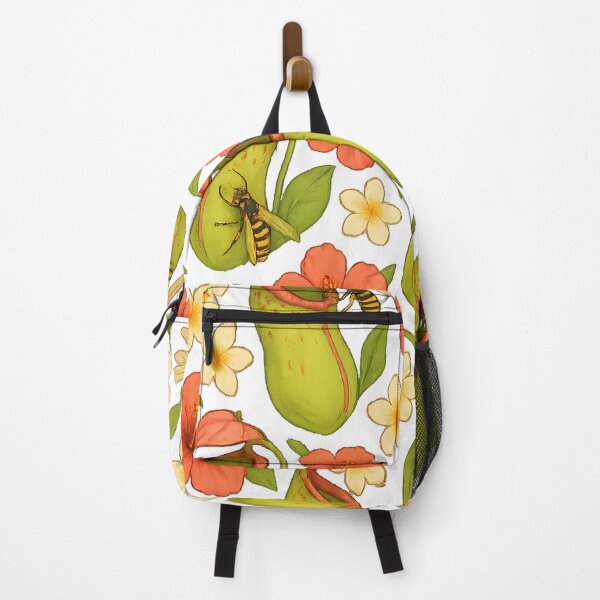 Item preview, Carnivorous Garden Vibes – Pitcher Plants & Wasps Botanical Pattern designed and sold by designsbyhw.
