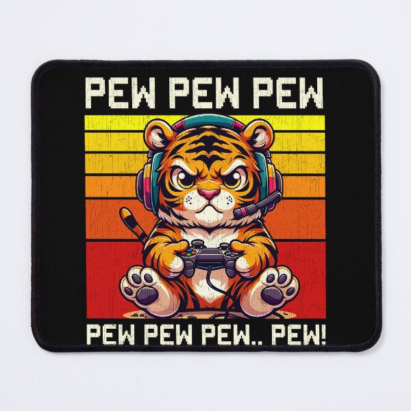 Item preview, Funny Tiger Vintage Gamer Videogames Pew Zoo Boys Girls Kids designed and sold by rafaeltto.