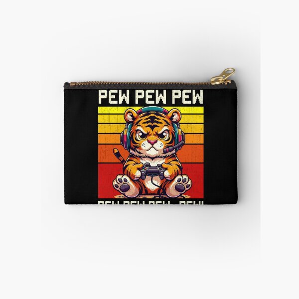 Item preview, Funny Tiger Vintage Gamer Videogames Pew Zoo Boys Girls Kids designed and sold by rafaeltto.