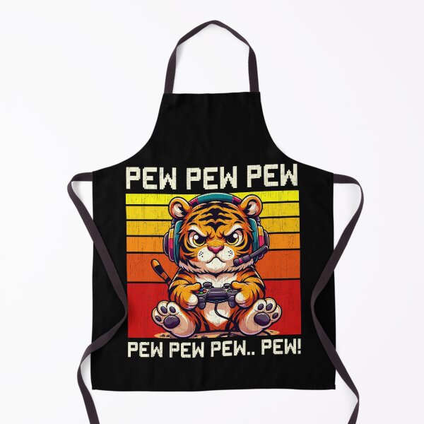 Item preview, Funny Tiger Vintage Gamer Videogames Pew Zoo Boys Girls Kids designed and sold by rafaeltto.