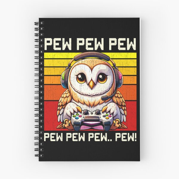 Item preview, Funny Barn Owl Vintage Gamer Videogames Pew Zoo Boys Girls Kids designed and sold by rafaeltto.