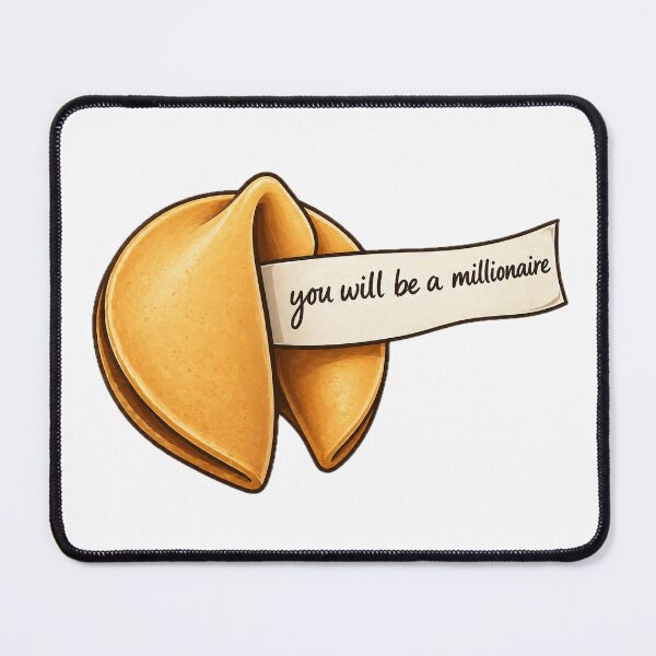 Item preview, Funny Fortune Cookie Millionaire Quote designed and sold by FEEL GOOD CLUB DESIGNS.