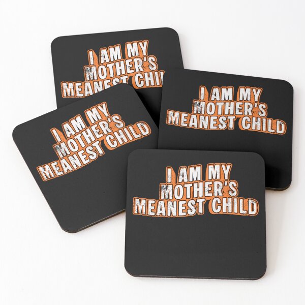 Item preview, I Am My Mothers Meanest Child Retro Distressed Typography designed and sold by axiksa10.