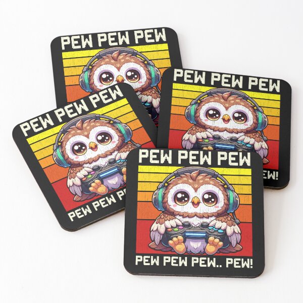 Item preview, Funny Owl Vintage Gamer Videogames Pew Zoo Boys Girls Kids designed and sold by rafaeltto.