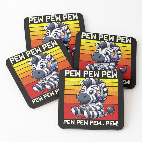 Item preview, Funny Zebra Vintage Gamer Videogames Pew Zoo Boys Girls Kids designed and sold by rafaeltto.