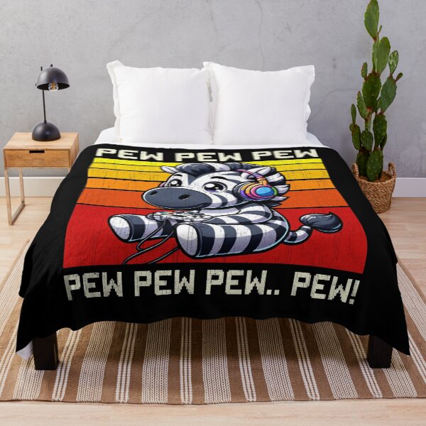 Item preview, Funny Zebra Vintage Gamer Videogames Pew Zoo Boys Girls Kids designed and sold by rafaeltto.