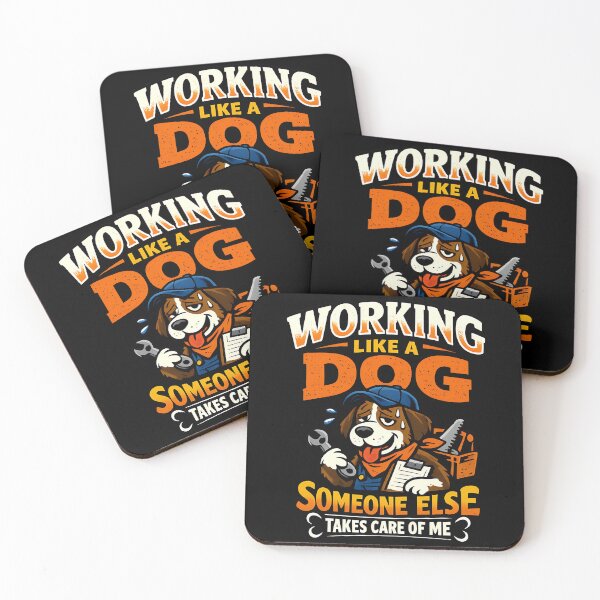 Item preview, Working Like A Dog Funny Mechanic Dog Design designed and sold by TeeTimeTreasure.