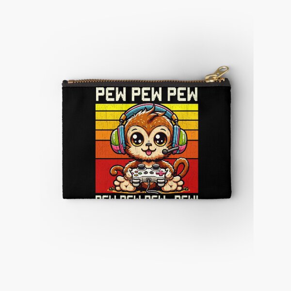 Item preview, Funny Monkey Vintage Gamer Videogames Pew Zoo Boys Girls Kids designed and sold by rafaeltto.