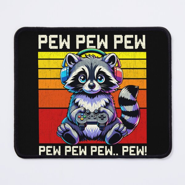 Item preview, Funny Raccoon Vintage Gamer Videogames Pew Zoo Boys Girls Kids designed and sold by rafaeltto.
