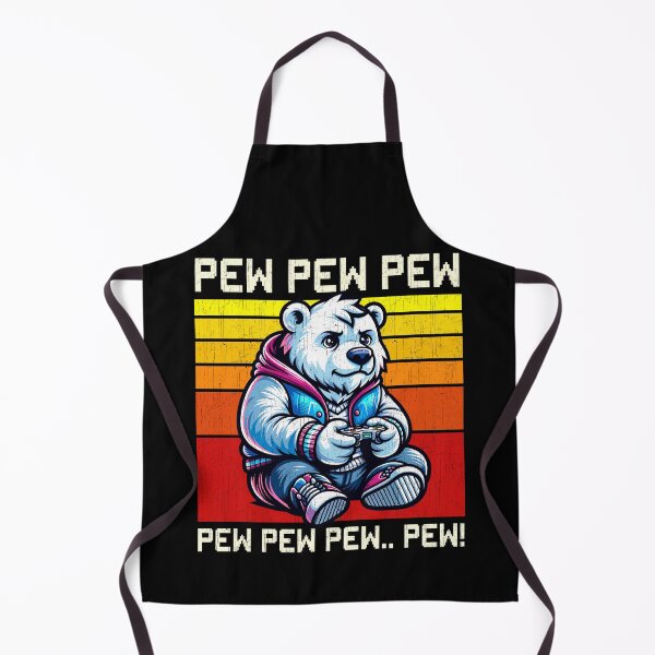 Item preview, Funny Polar Bear Vintage Gamer Videogames Pew Zoo Boys Girls Kids designed and sold by rafaeltto.