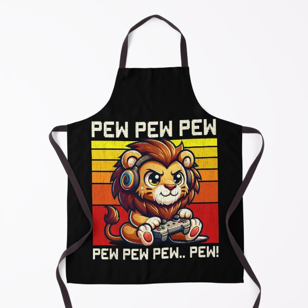 Item preview, Funny Lion Vintage Gamer Videogames Pew Zoo Boys Girls Kids designed and sold by rafaeltto.