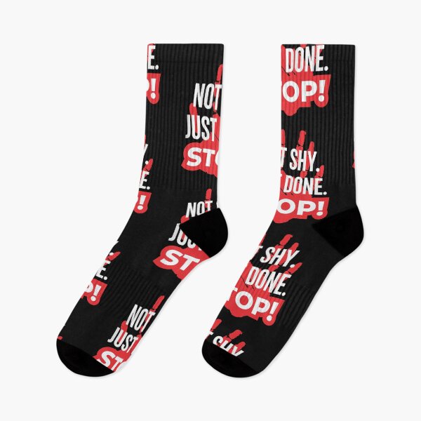 Item preview, Not Shy Just Done Stop Assertive Typography designed and sold by artlife4.